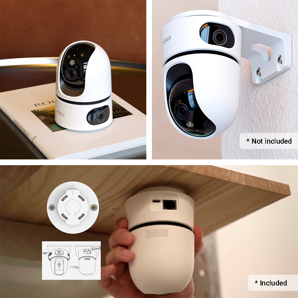 IMOU-Caméra Wi-Fi Double Objectif 5+5 Mpx