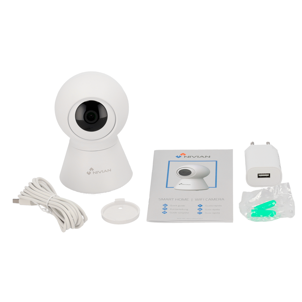 NV-Caméra intelligente 2.5K 4MP Wi-Fi 2.4 GHz | Intérieur