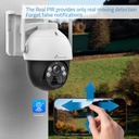 NV-Caméra de Surveillance de sécurité 360º 4G(SIM)+Panneau Solaire