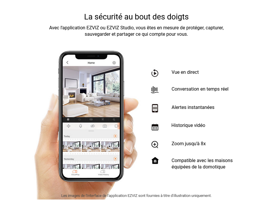 Sonnette vidéo IP Wifi 3 Mégapixels EZVIZ