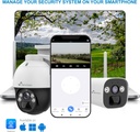NV-Caméra de Surveillance de sécurité 360º 4G(SIM)+Panneau Solaire