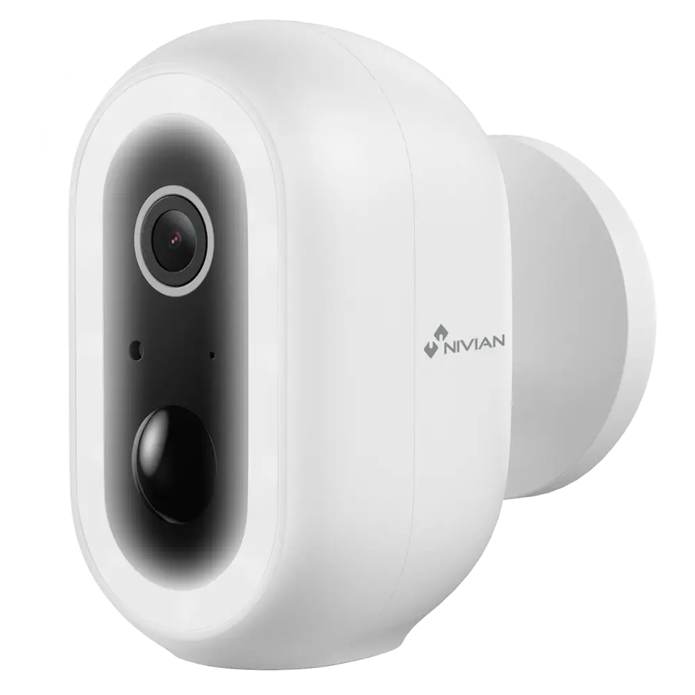 NV-Caméra intelligente à batterie avec résolution de 3MP 2K Wifi 2.4 GHz