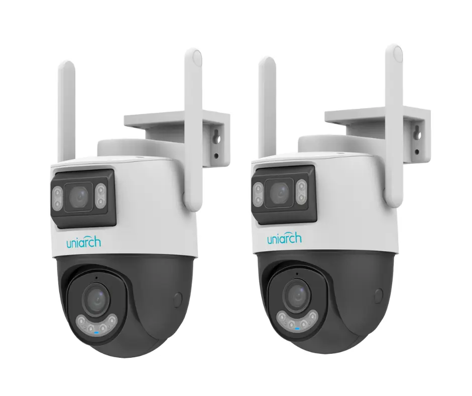 UN-Caméra IP Wi-Fi double objectif 6 Mégapixels