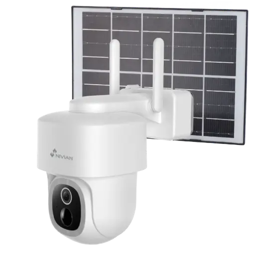 [NV-IPC-PTZ- BATSOLAR] NV-Caméra Wifi PTZ batterie et panneau solaire inclus