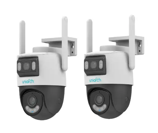 [KIT-UN-2C-P2S-M33F34] UN-Caméra IP Wi-Fi double objectif 6 Mégapixels