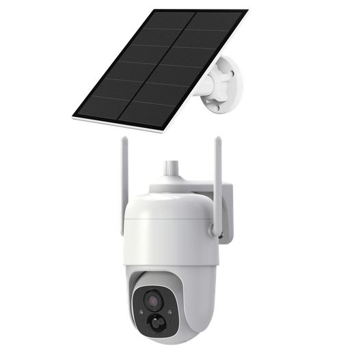 [CQ1] VC-Caméra Extérieur PTZ 3Mpx Wi-Fi alimenté par batterie + panneau solaire